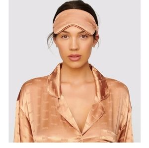 SKIMS White Satin Jacquard Sleep Mask